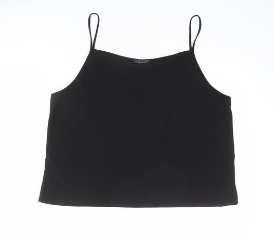 Womens UK Size 2XS Saloos Black Camisole Tank