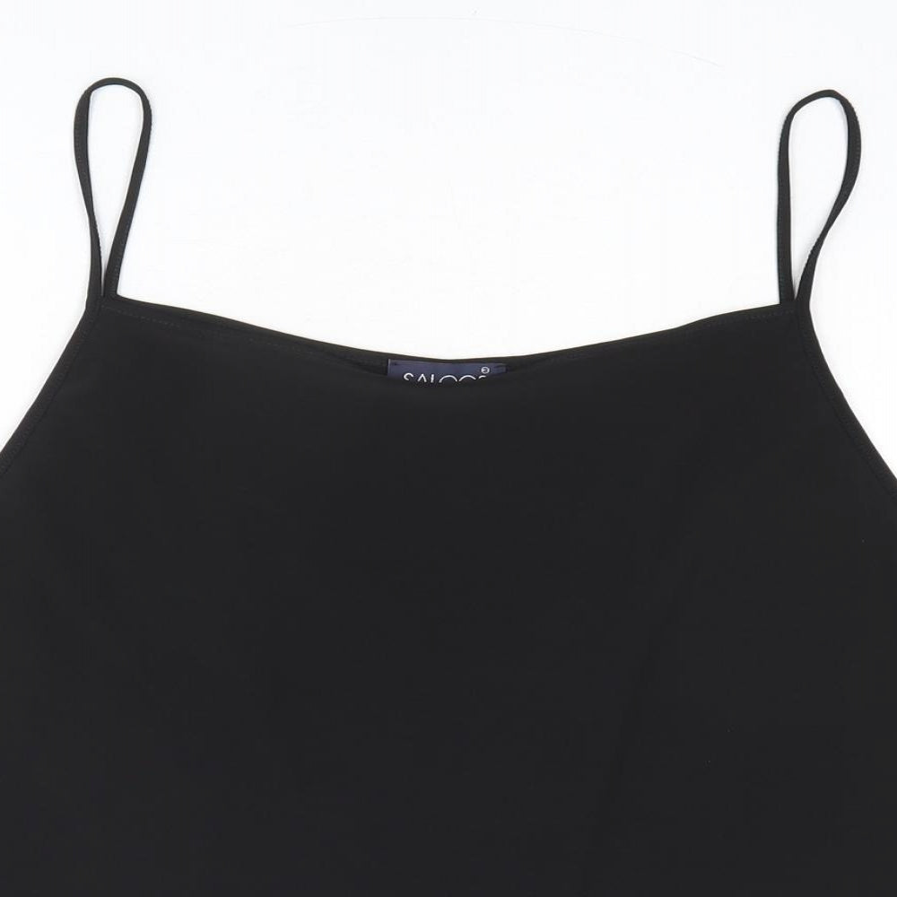 Womens UK Size 2XS Saloos Black Camisole Tank
