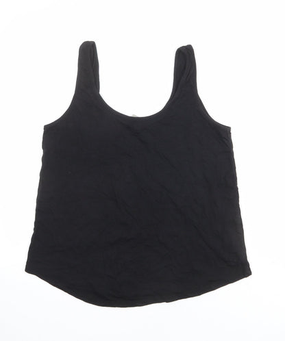 Womens UK Size 12 ASOS Black Basic Tank