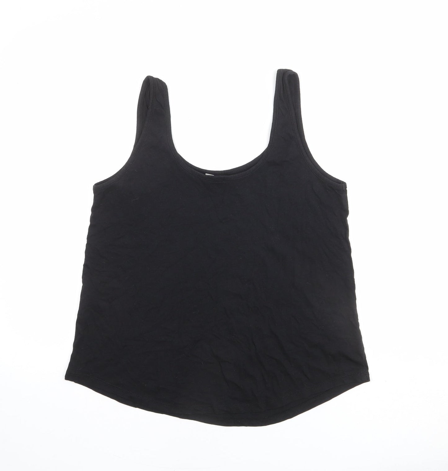 Womens UK Size 12 ASOS Black Basic Tank