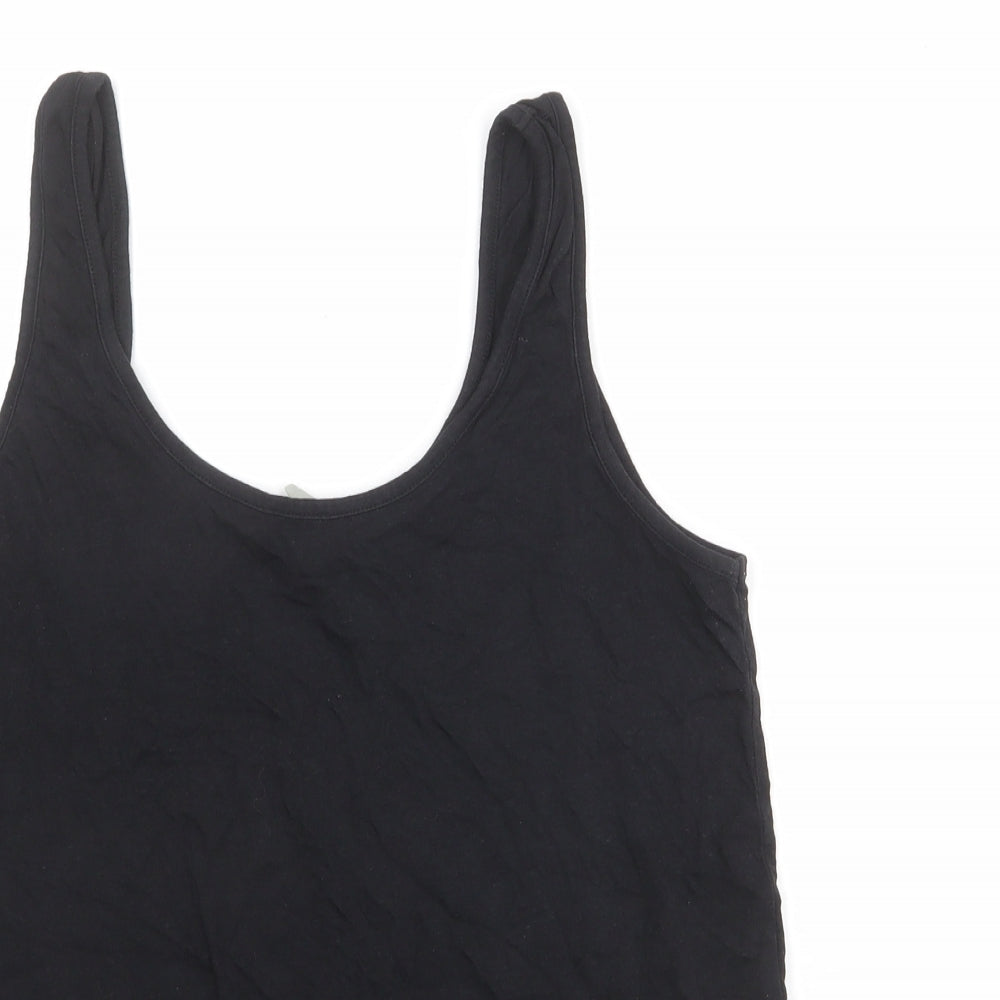 Womens UK Size 12 ASOS Black Basic Tank