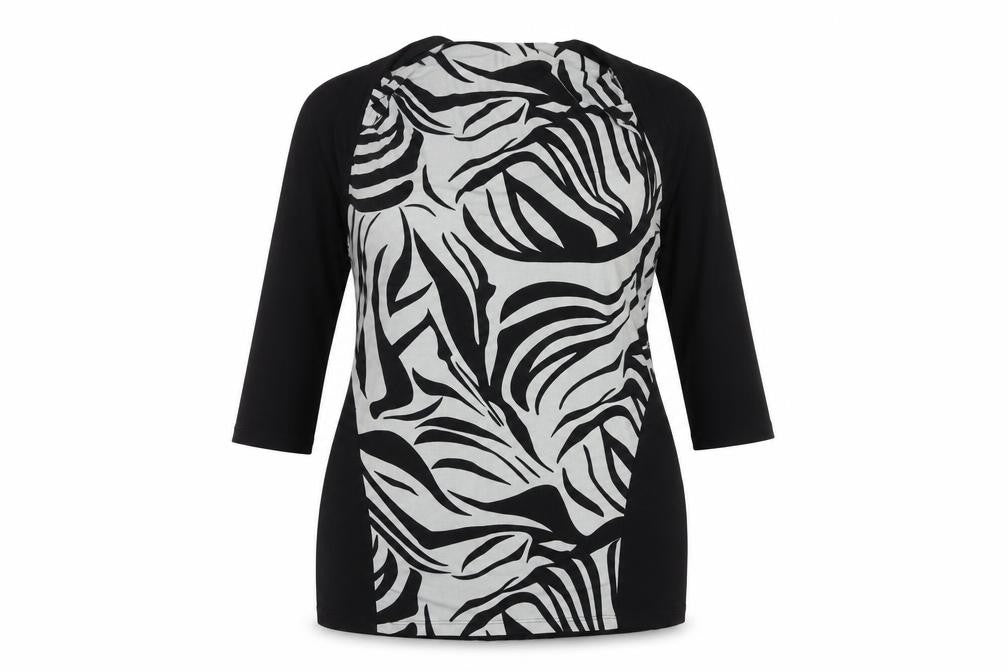 Per Una Womens Multicoloured Animal Print Polyester Mini Size 18 Round Neck Pullover