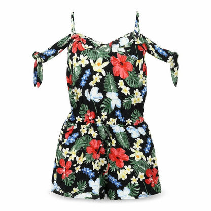 Cherry Koko Womens Multicoloured Floral Polyester Playsuit One-Piece Size S L3 in Pullover