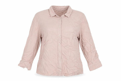 Womens UK Size 16 Mona Pink Basic Button-Up