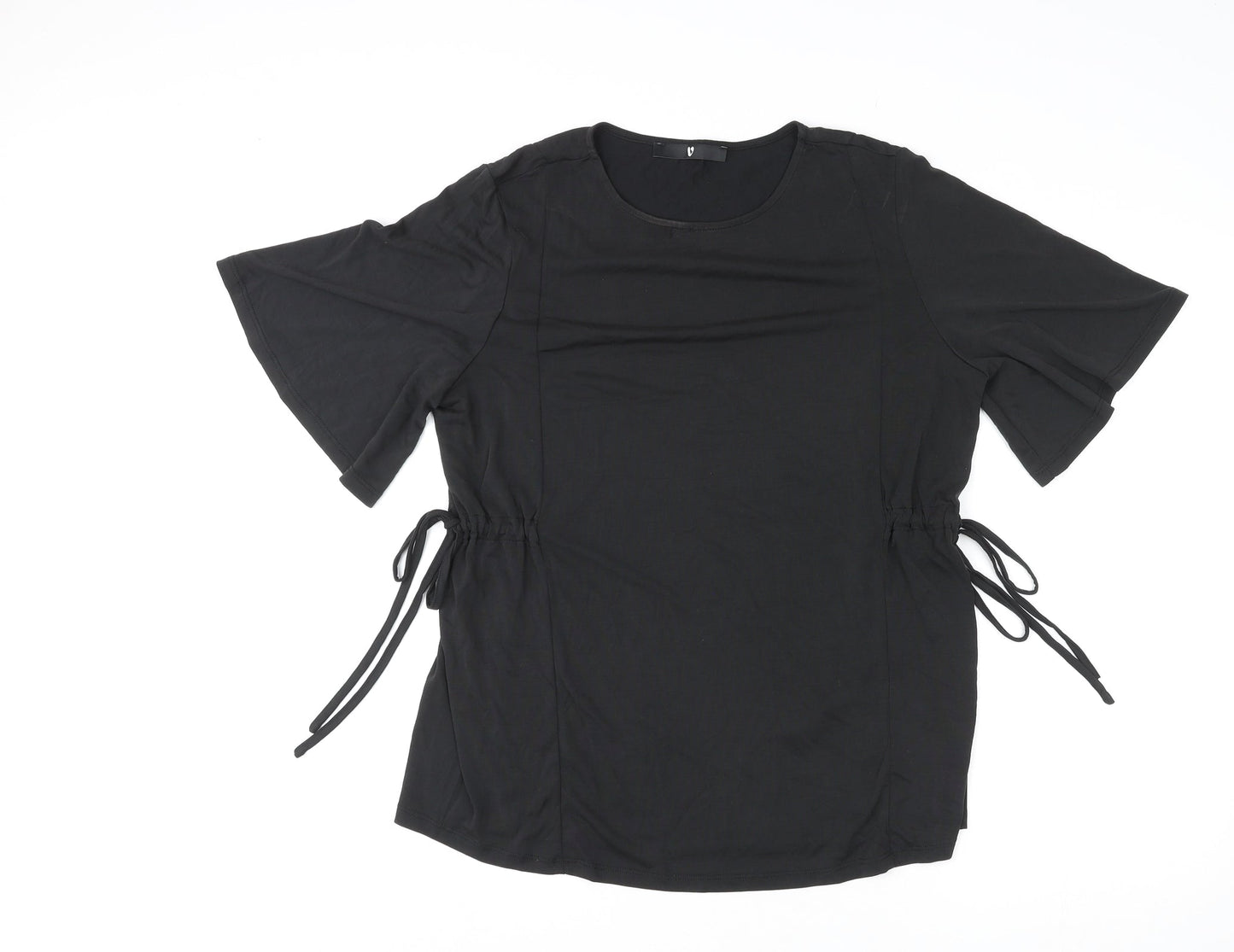 Womens UK Size 14 Very Black Basic T-Shirt