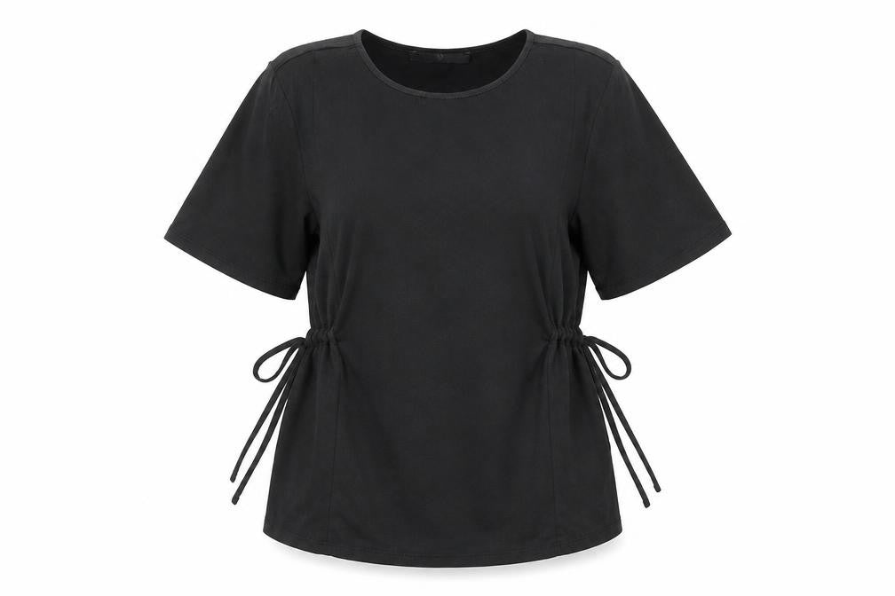 Womens UK Size 14 Very Black Basic T-Shirt