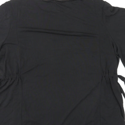 Womens UK Size 14 Very Black Basic T-Shirt