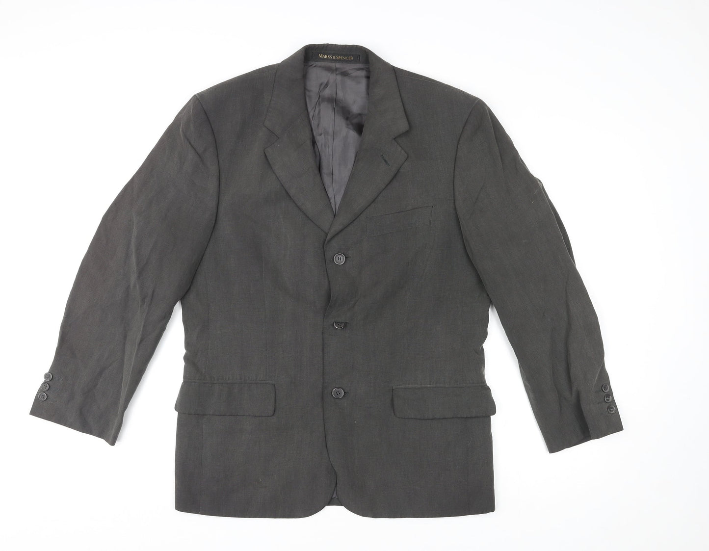 Mens UK Size 38 St Michael Regular Grey Suit Jacket