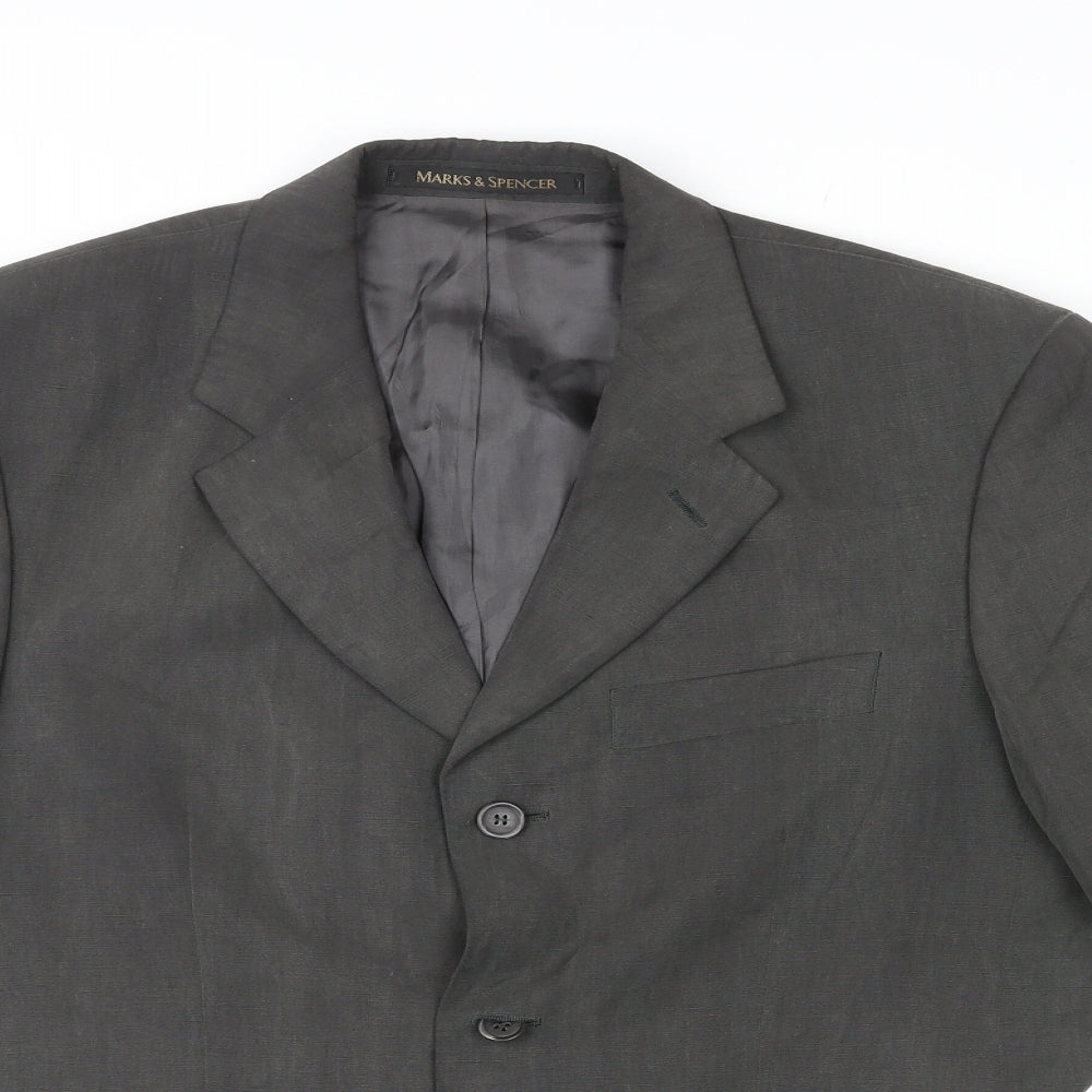 Mens UK Size 38 St Michael Regular Grey Suit Jacket