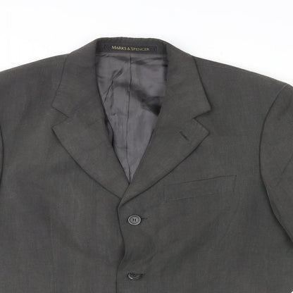Mens UK Size 38 St Michael Regular Grey Suit Jacket