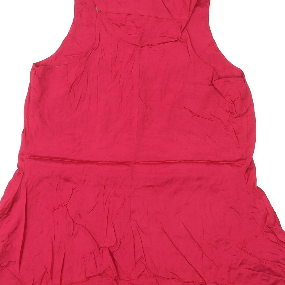 Womens UK Size 14 Red Herring Red Basic Tank