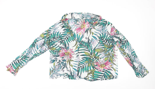 Womens UK Size 20 ASOS Multicoloured Basic Button-Up