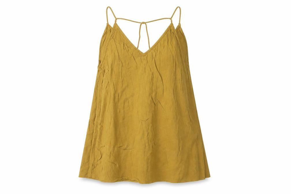 Womens UK Size 10 New Look Brown Basic Tank