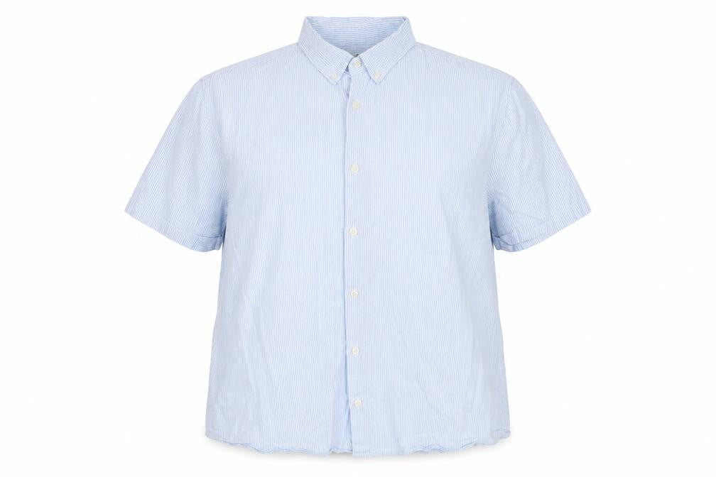 Womens UK Size 2XL Marks and Spencer Blue Basic Button-Up