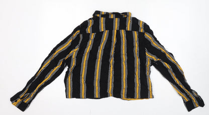 Womens UK Size 16 Select Black Basic Button-Up