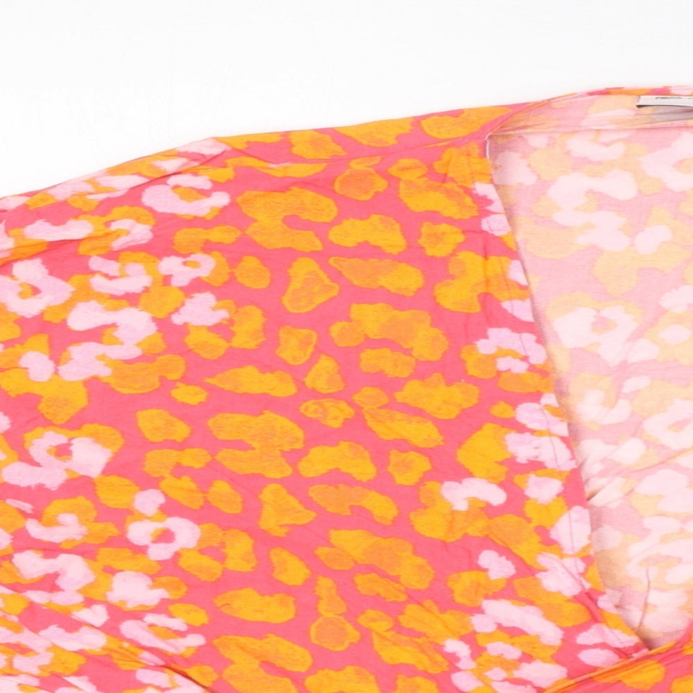 Womens UK Size 8 ASOS Pink Cropped Blouse