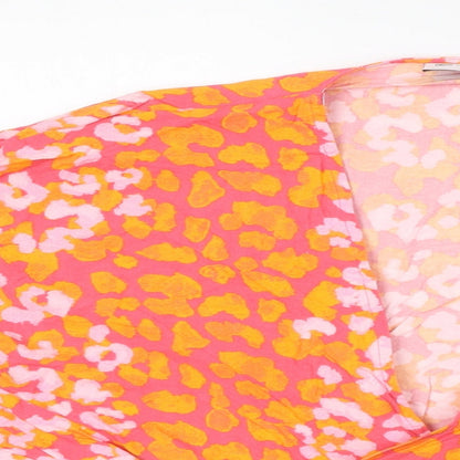 Womens UK Size 8 ASOS Pink Cropped Blouse
