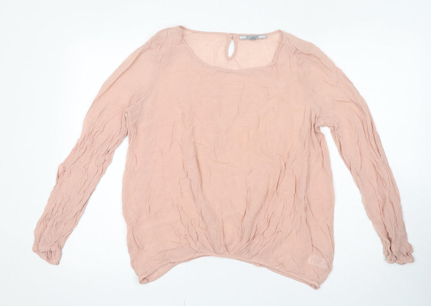 Womens UK Size 12 NEXT Pink Basic Blouse