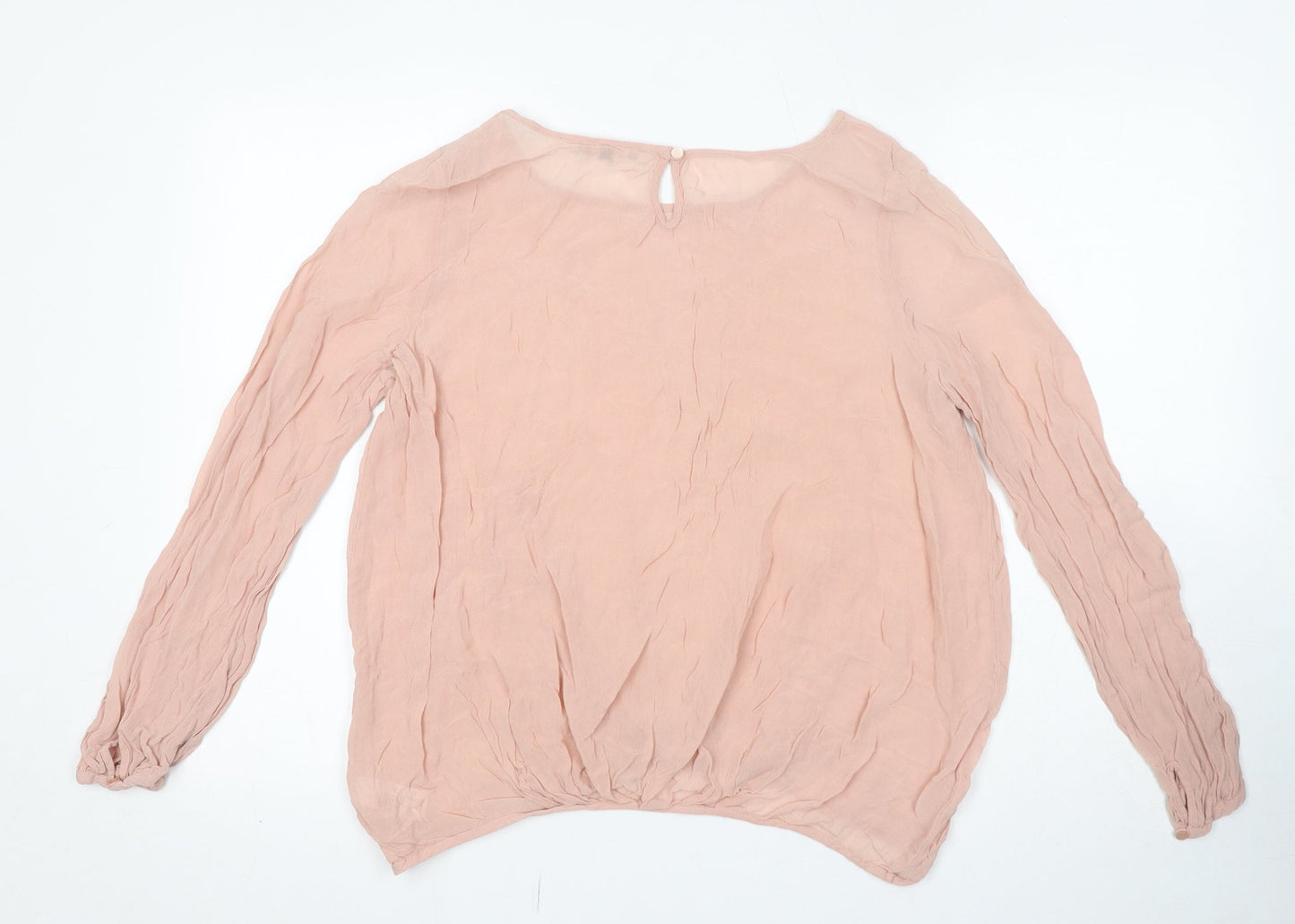 Womens UK Size 12 NEXT Pink Basic Blouse