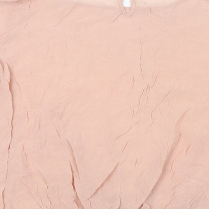 Womens UK Size 12 NEXT Pink Basic Blouse