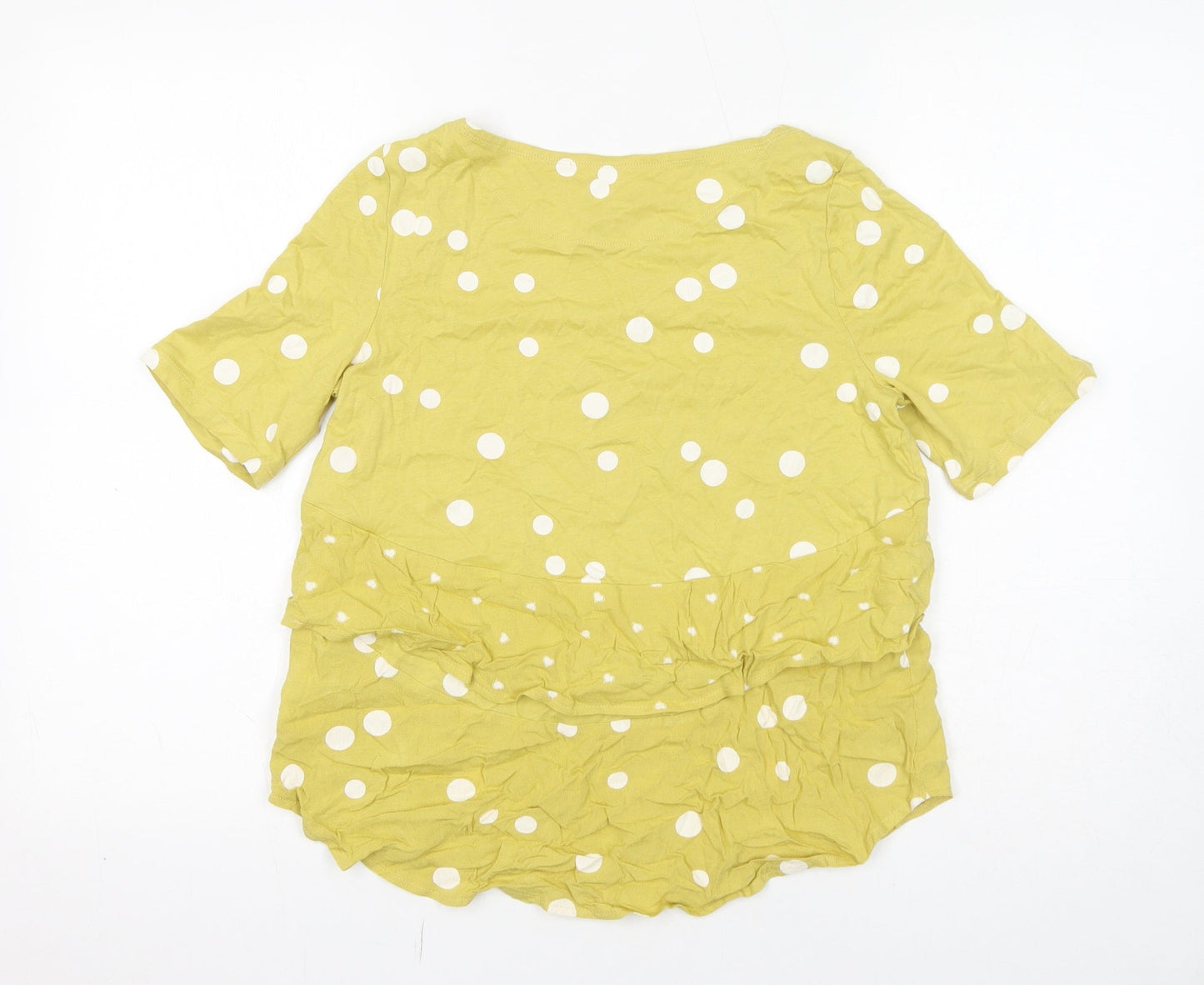 Womens UK Size 8 NEXT Yellow Basic T-Shirt
