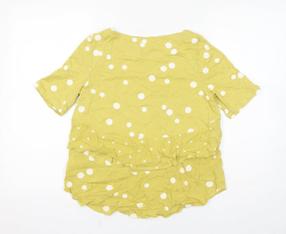 Womens UK Size 8 NEXT Yellow Basic T-Shirt