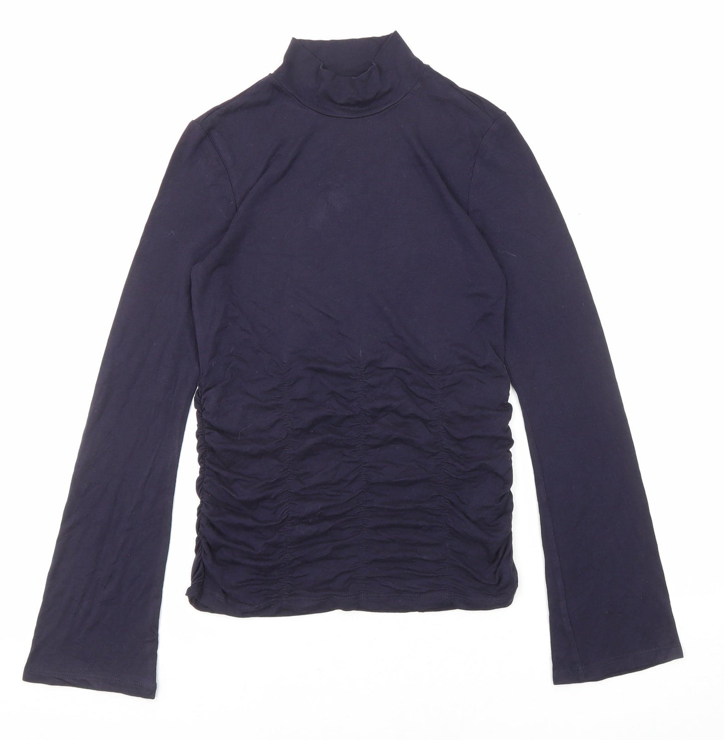 Womens UK Size 6 Marks and Spencer Blue Basic T-Shirt