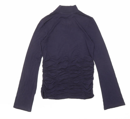 Womens UK Size 6 Marks and Spencer Blue Basic T-Shirt