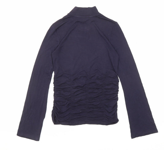 Womens UK Size 6 Marks and Spencer Blue Basic T-Shirt