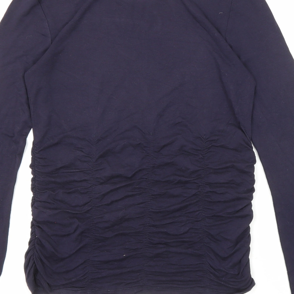 Womens UK Size 6 Marks and Spencer Blue Basic T-Shirt