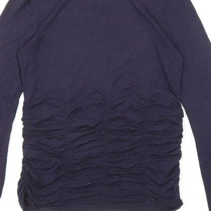 Womens UK Size 6 Marks and Spencer Blue Basic T-Shirt