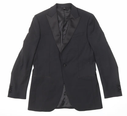 Mens UK Size 38 Marks and Spencer Regular Black Suit Jacket
