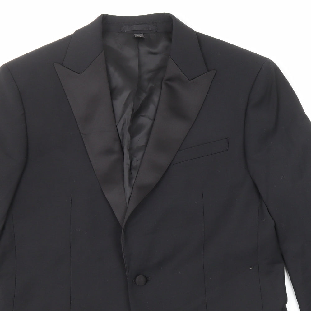 Mens UK Size 38 Marks and Spencer Regular Black Suit Jacket