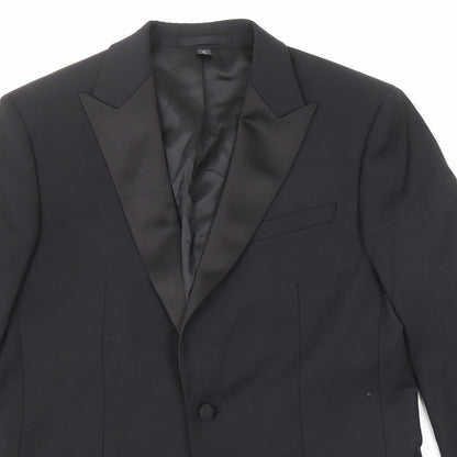 Mens UK Size 38 Marks and Spencer Regular Black Suit Jacket