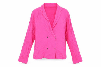 Womens UK Size 10 Topshop Pink Basic Button-Up