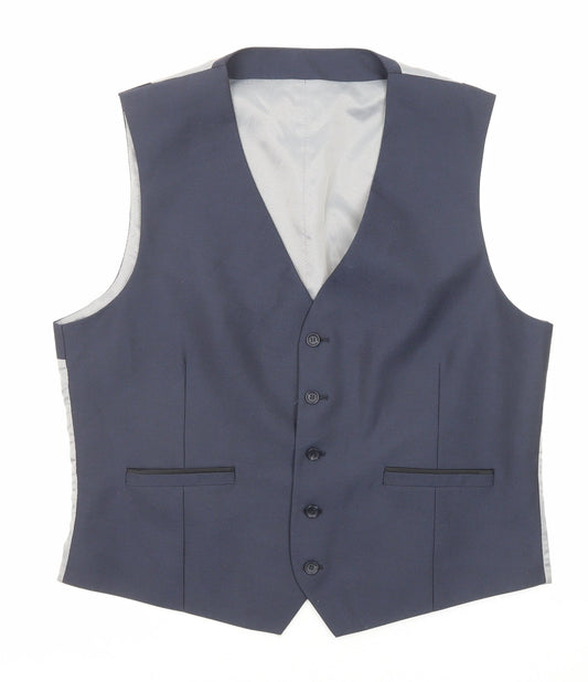 Mens UK Size 44 Burton Regular Blue Suit Jacket