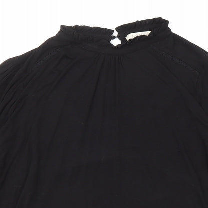 Womens UK Size XL Oasis Black Basic Blouse