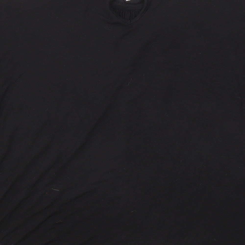 Womens UK Size XL Oasis Black Basic Blouse