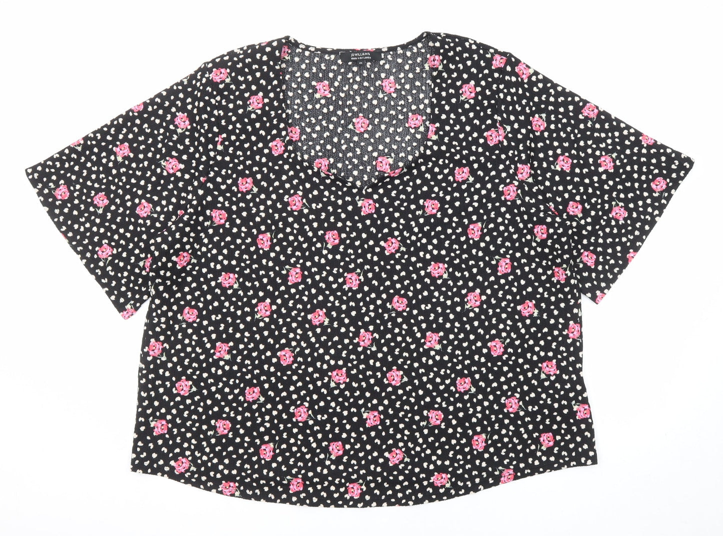 Womens UK Size 26 JD Williams Black Basic Blouse