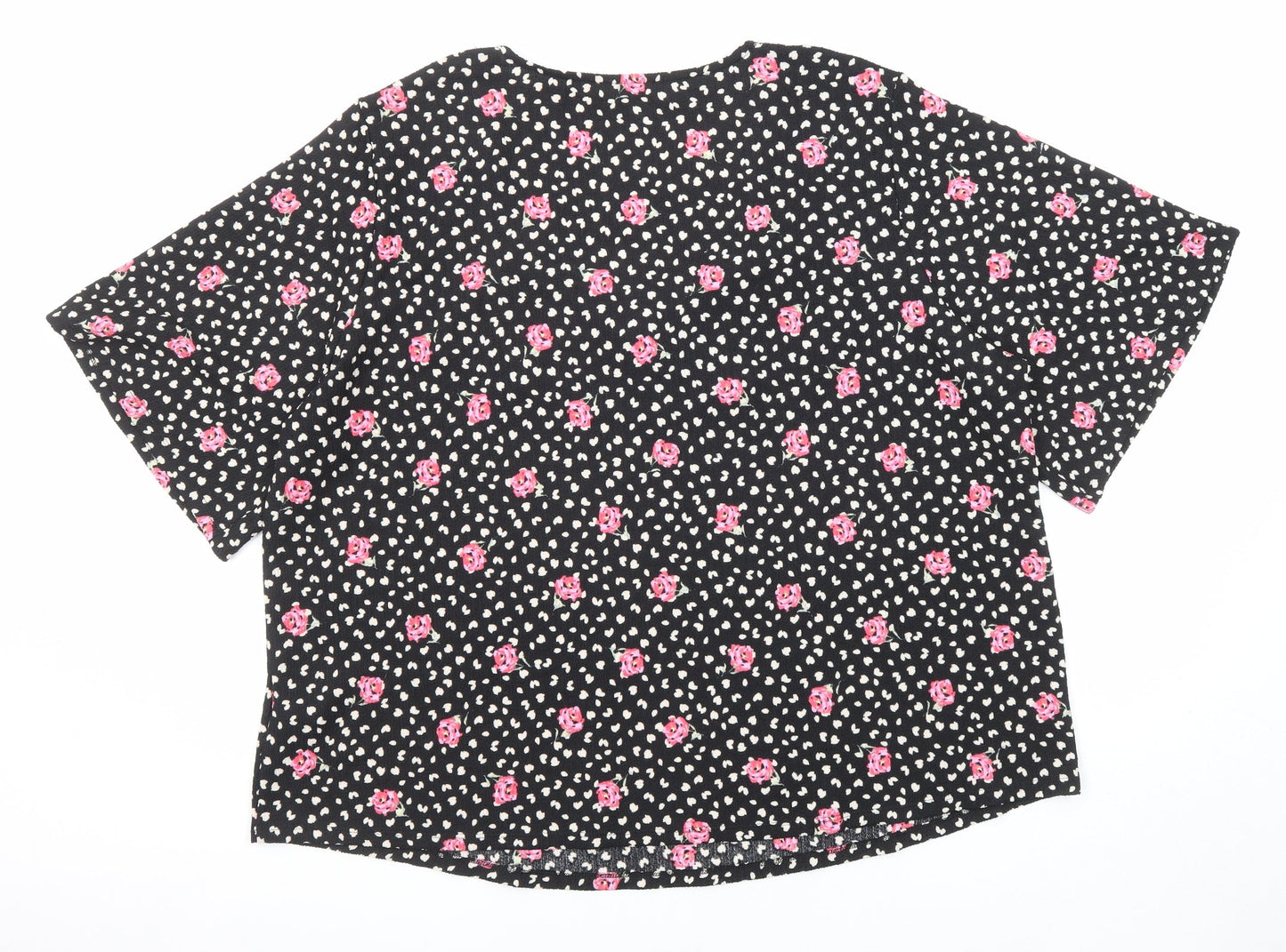 Womens UK Size 26 JD Williams Black Basic Blouse