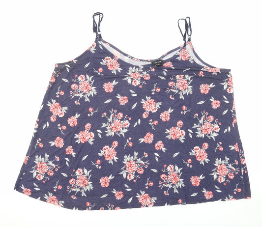 Womens UK Size 22 Torrid Blue Basic Tank