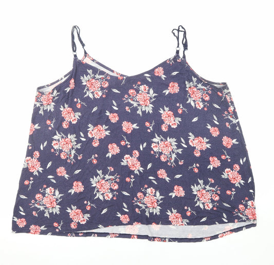 Womens UK Size 22 Torrid Blue Basic Tank