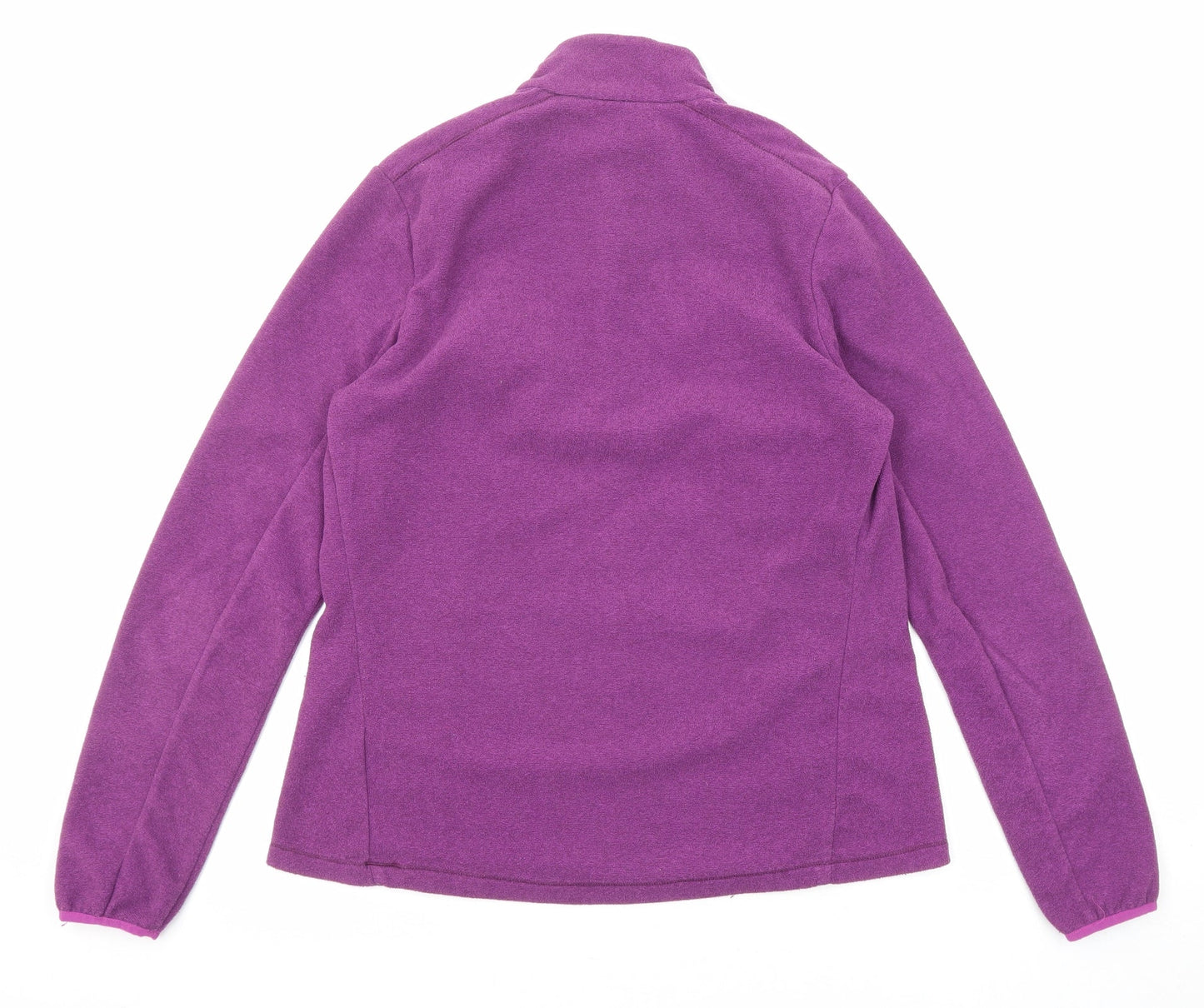 DECATHLON Womens Purple Polyester Pullover Sweatshirt Size 10 Zip