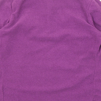 DECATHLON Womens Purple Polyester Pullover Sweatshirt Size 10 Zip