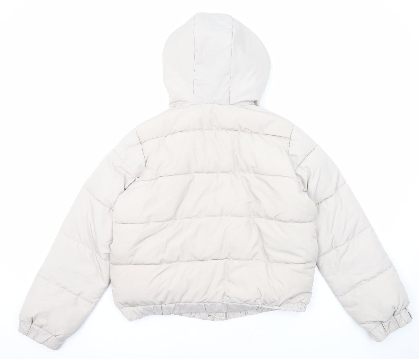 Missguided Womens Beige Jacket Size 12 Zip