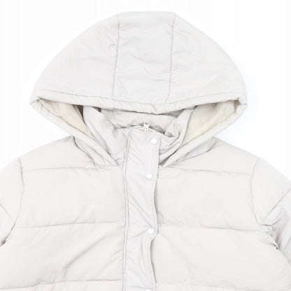 Missguided Womens Beige Jacket Size 12 Zip