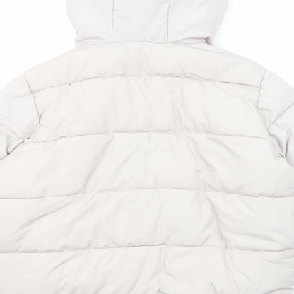 Missguided Womens Beige Jacket Size 12 Zip