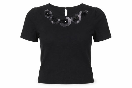 Womens UK Size 12 Phase Eight Black Pullover Jumper