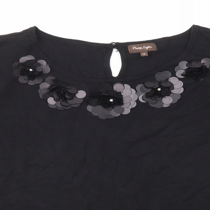 Womens UK Size 12 Phase Eight Black Pullover Jumper