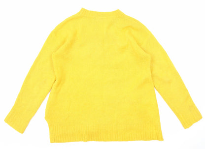 Womens UK Size S Marks and Spencer Yellow Pullover Jumper